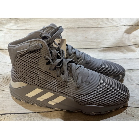 adidas Other - NEW Adidas Pro Bounce 2019 Basketball Sneakers Shoes Gray White Camo High Sz 12